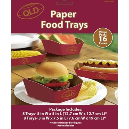 Food Trays QLD Hot Dogs & Pie Holders - Pack of 16