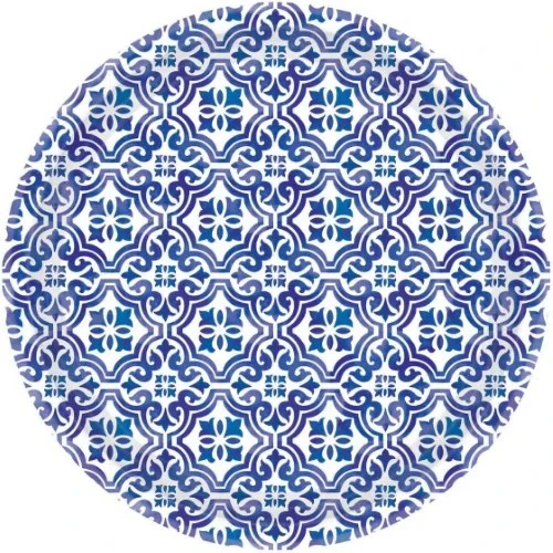 Mediterranean 17cm Paper Plate    - Pack of 8