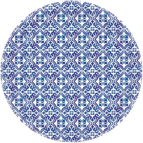 Mediterranean 23cm Paper Plate    - Pack of 8