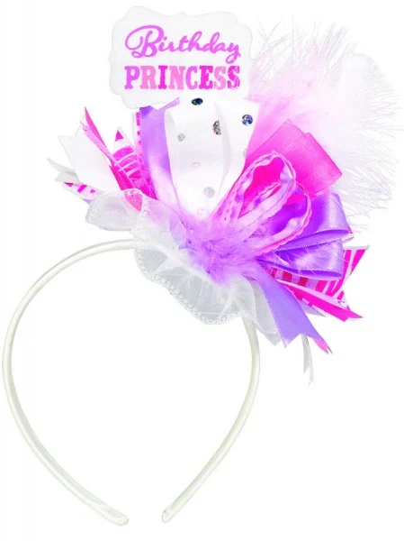 Headband - Birthday Princess Fashion (Fabric And Ribbon)