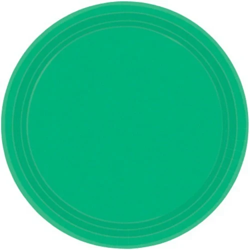 Festive Paper Plates - Festive Green - Pack of 20