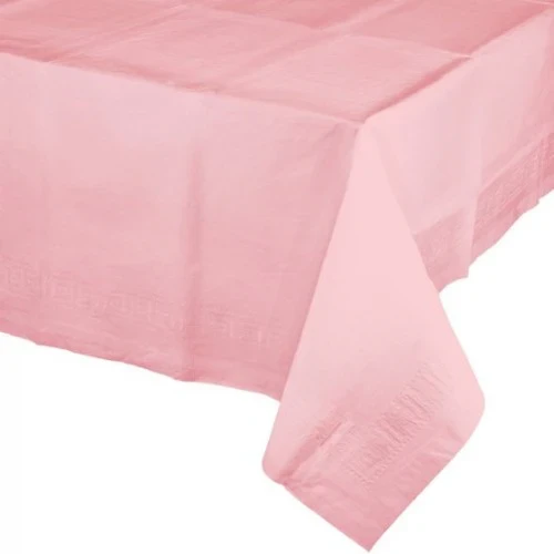 Classic Pink Tablecover Tissue & Plastic Back