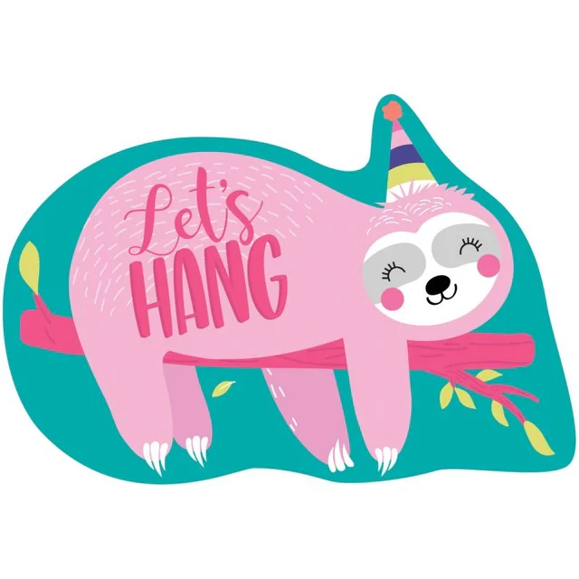 Postcard Invitations - Sloth Let's Hang