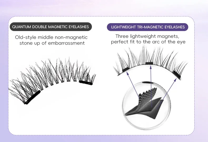 Natural Eyelashes Magnetic Suction False Eyelashes