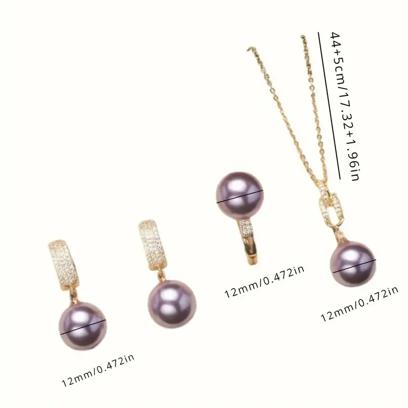 Pearl Jewelry Set For Women,