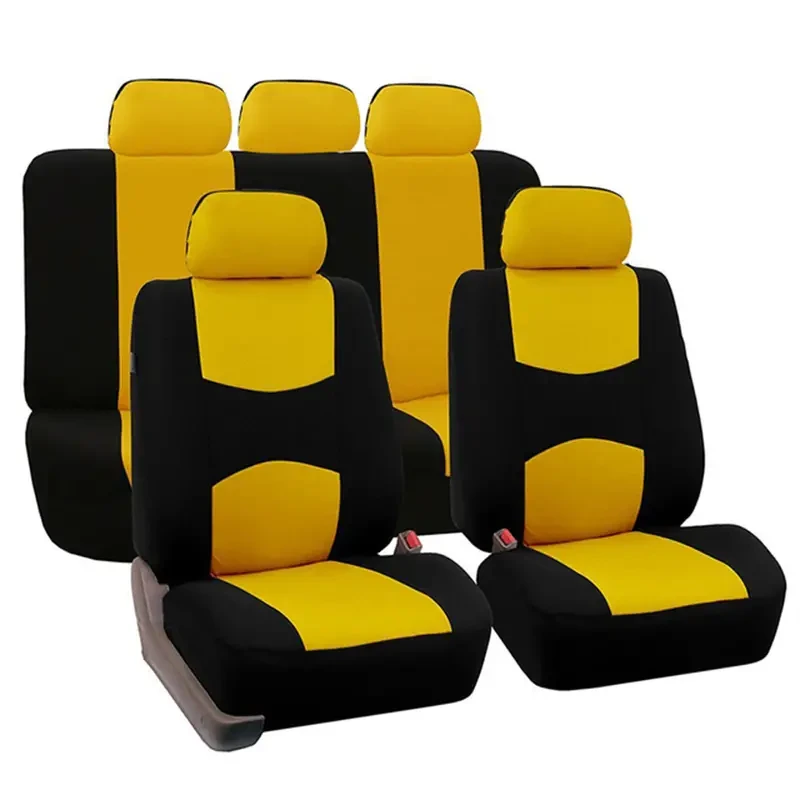 5-Seat Universal Car Seat Covers - Premium Waterproof Polyester Protector for Cars, Trucks, SUVs