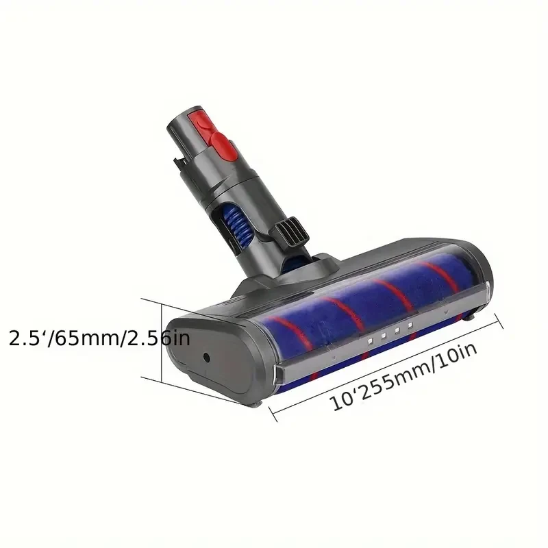 Soft Roller Cleaner Head for Dyson V7, V8, V10, V11, V15 Cordless Vacuums - Compatible with Absolute, Fluffy, and Motorhead Models