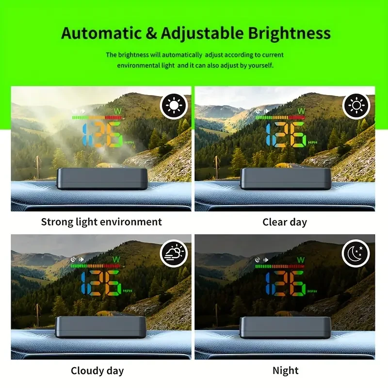 KWHUD Universal Car HUD Head Up Display Speedometer