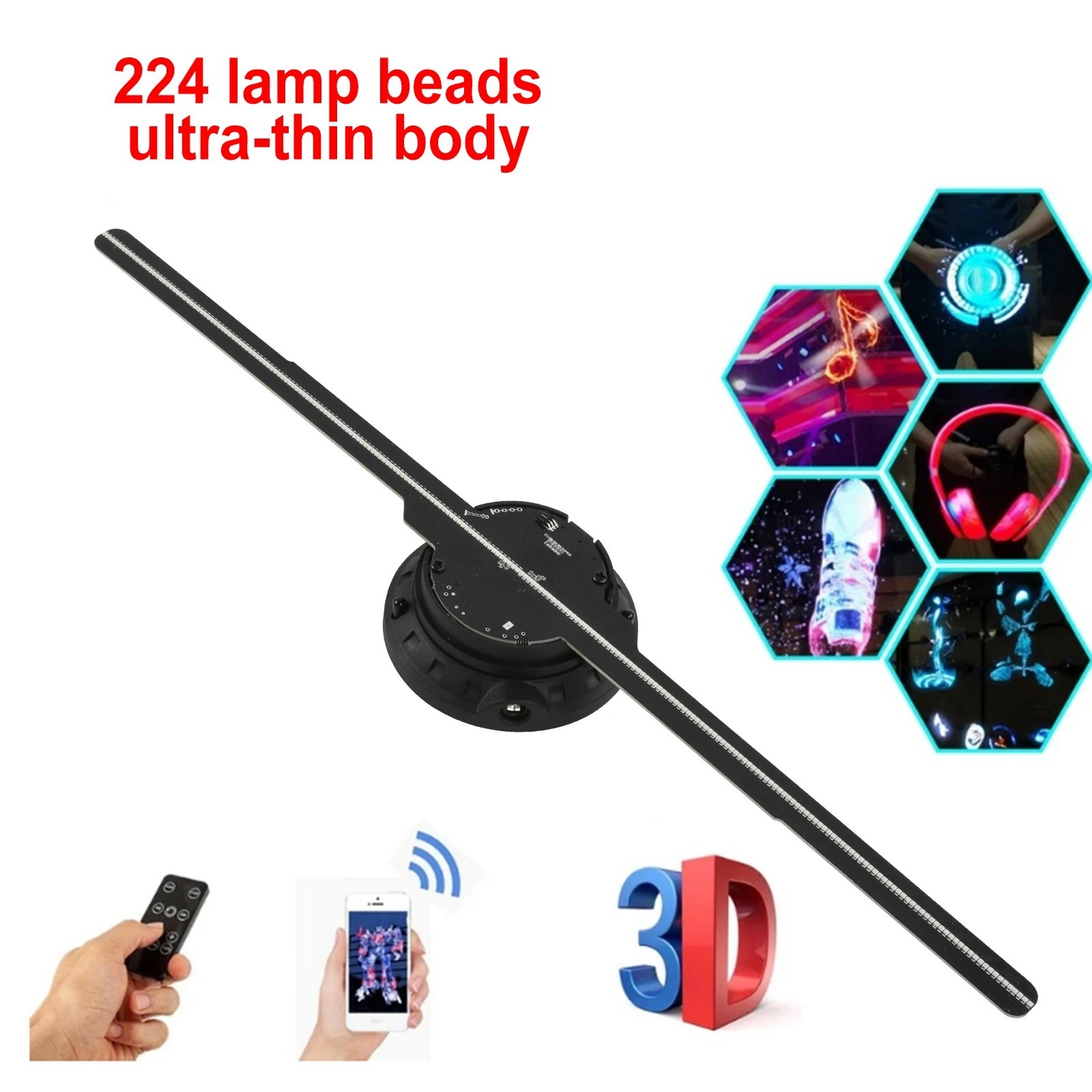 Holographic 3D Projector Rotary Fan