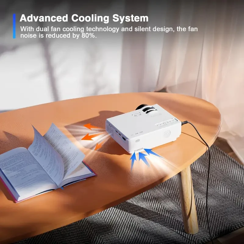 Mini Projector Set - Full HD 1080P, Home Theater Compatible