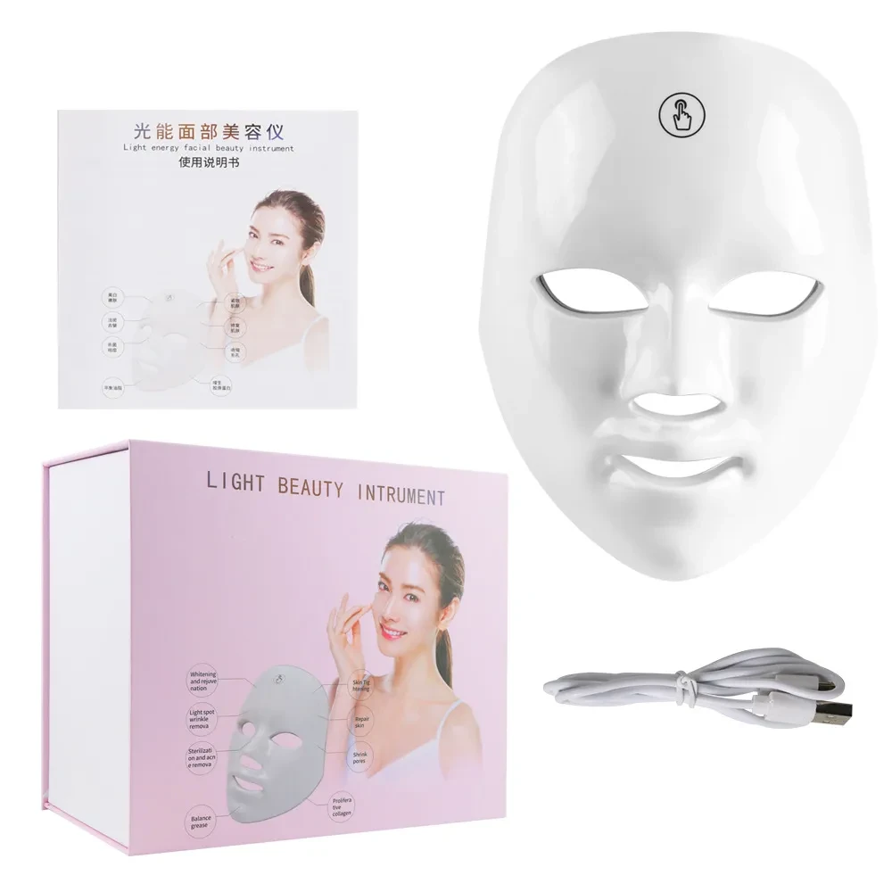Touch Screen Seven-color Light Mask LED
