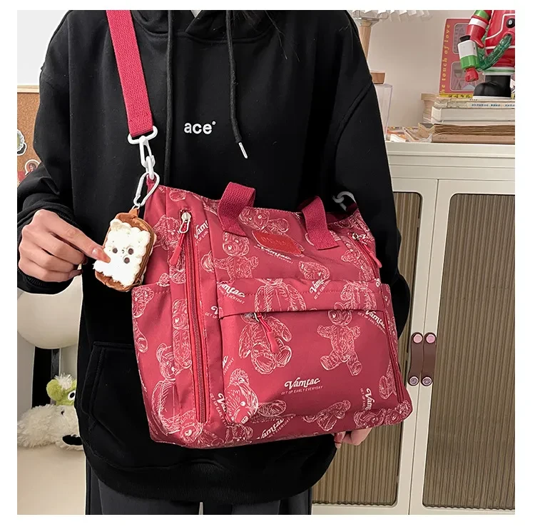 Multi-Pocket Tote Bag Shoulder Bag