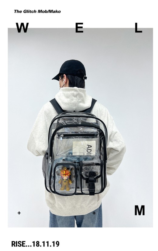 Transparent Backpack PVC Large Capacity
