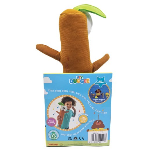 HEY DUGGEE SINGING STICKY STICK SOFT TOY