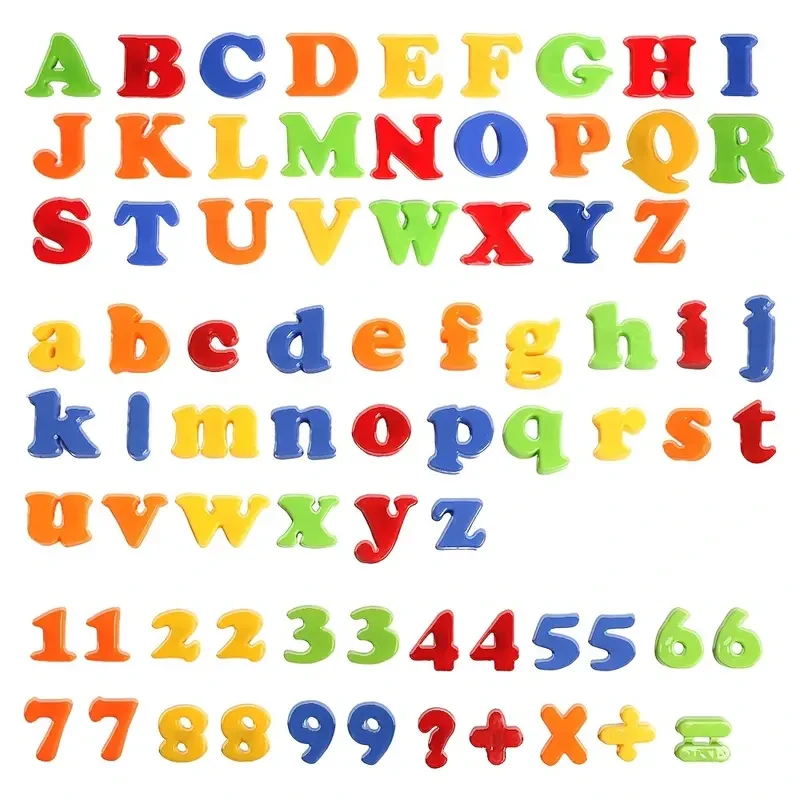 Magnetic Alphabet & Number Set - Educational Refrigerator Stickers
