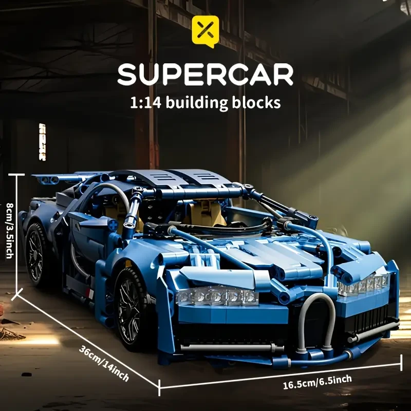 1259pcs Supercar Building Blocks Model Toy