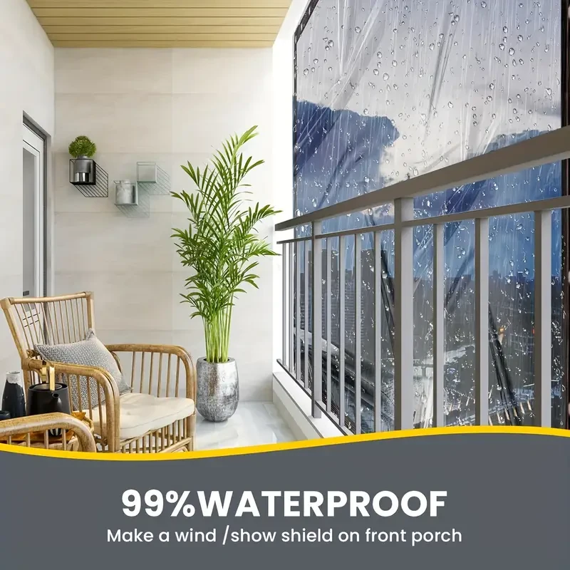 Clear Waterproof Tarp with Seal Ring