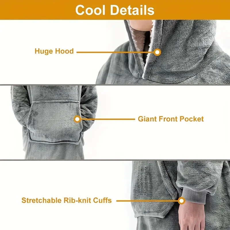 Ultra Plush Oversized Blanket Hoodie Sweatshirt
