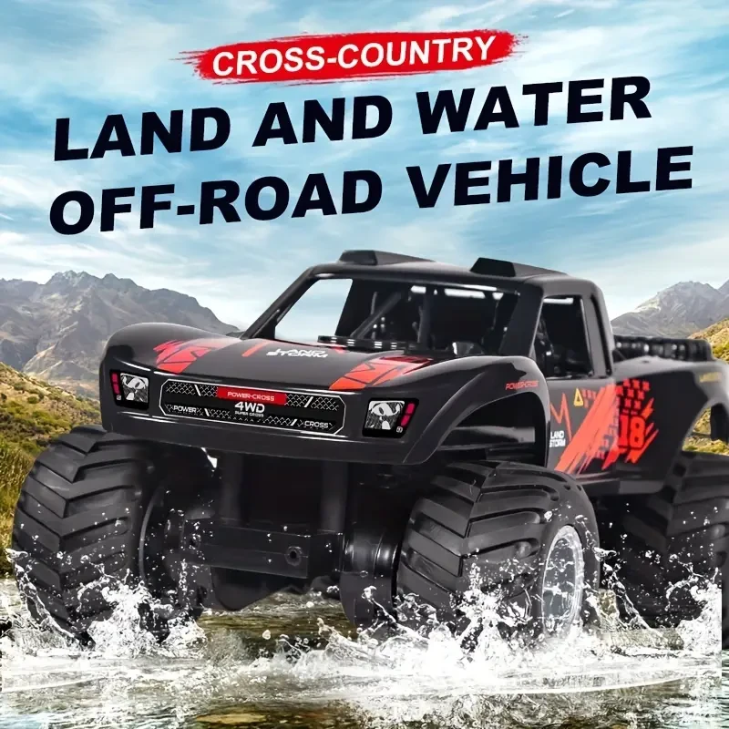 4WD Amphibious RC Off-Road Vehicle - Land & Water Modes
