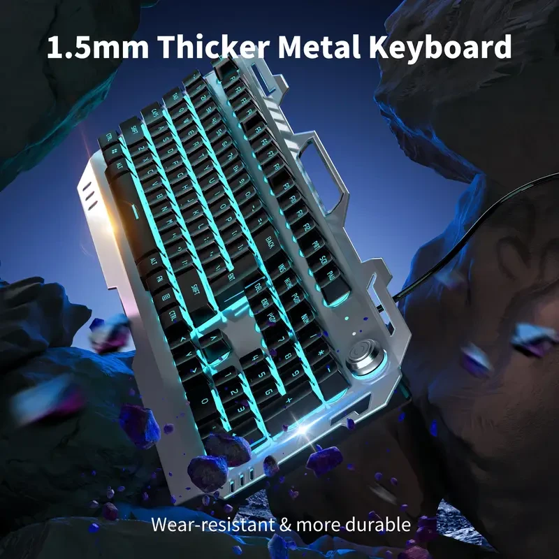 Pioneer GX810 Gaming Keyboard - 17.7-inch Durable Metal Panel