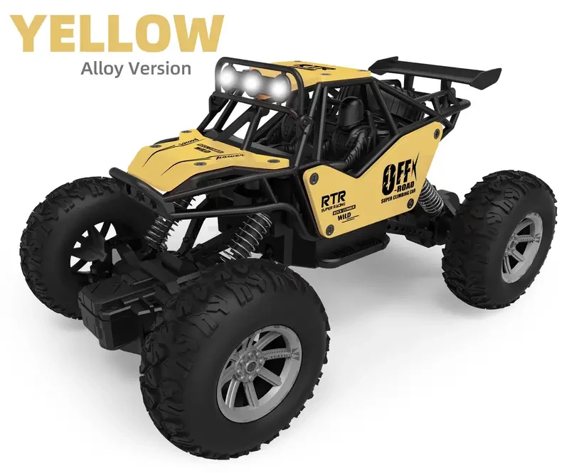 K.K 1:20 Alloy Remote Control Car with Headlight, All Terrain Off-Road Electric RC Toy Car, Christmas, Halloween, Thanksgiving Day Gift