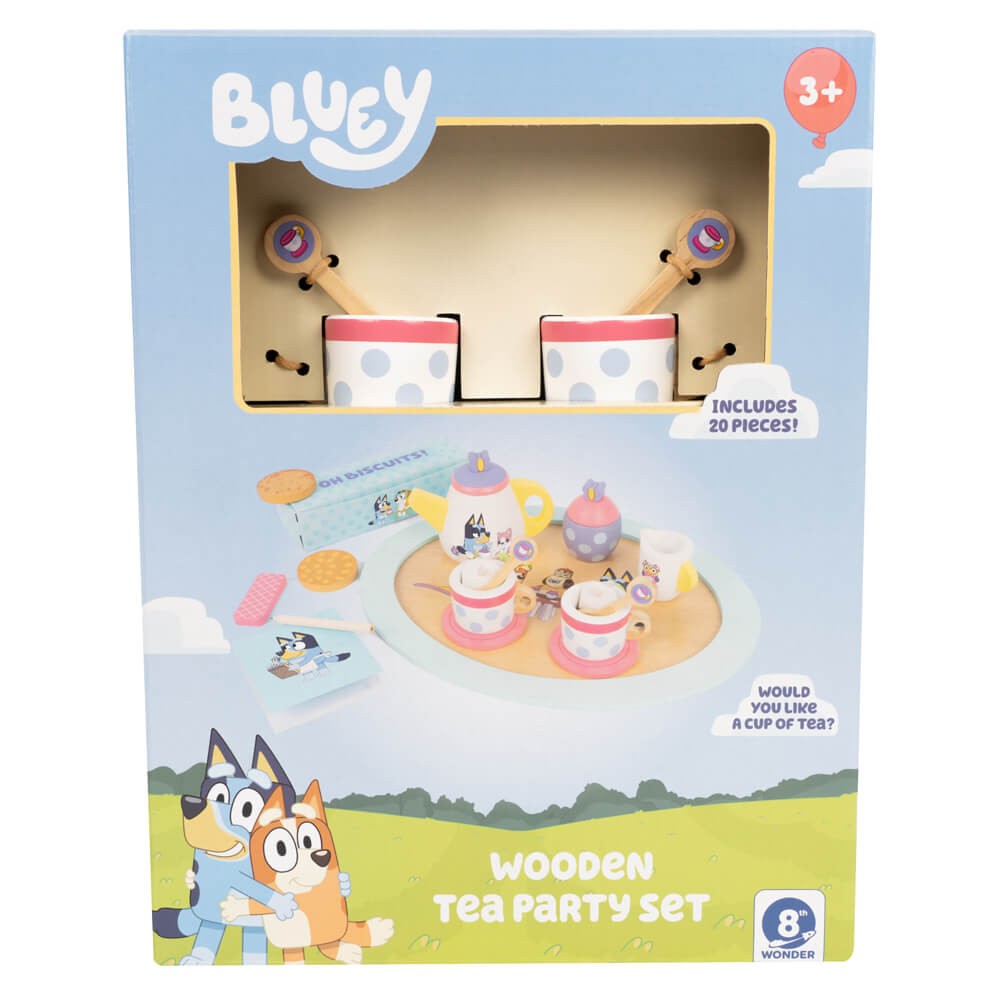 Bluey Wooden Tea Party Set