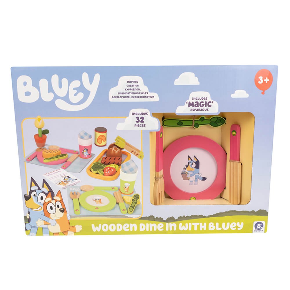 Bluey Wooden DIine In With Bluey Set