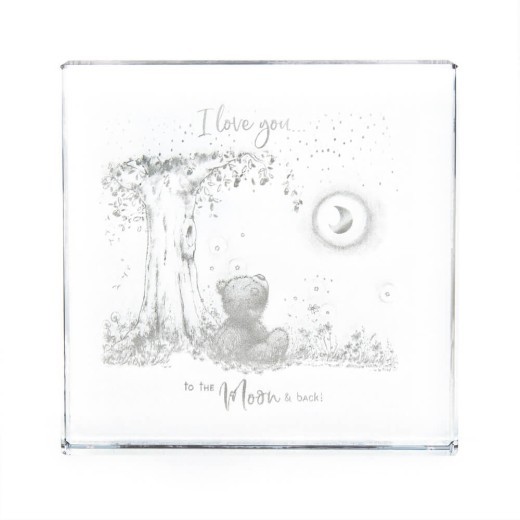 Signature: Moon & Back Candle & Glass Plaque Set