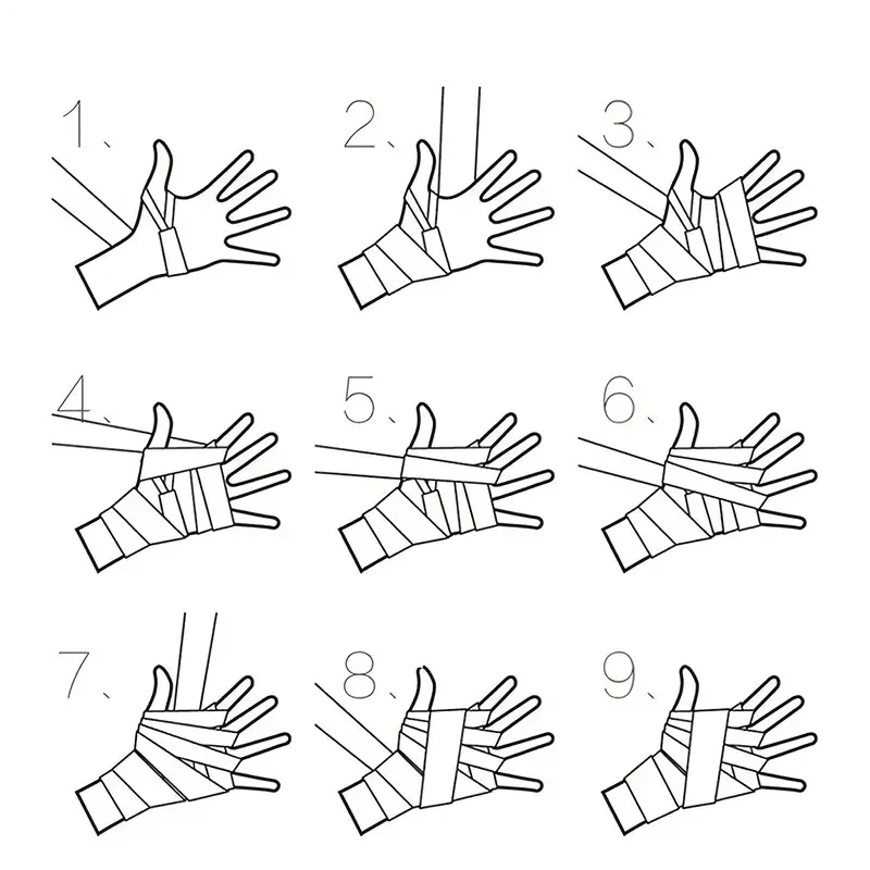 2pcs Sanda Hand Protectors - Boxing, MMA, Muay Thai Hand Wraps