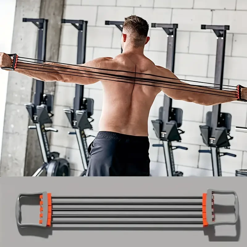 5-Tube Adjustable Resistance Bands Chest Expander