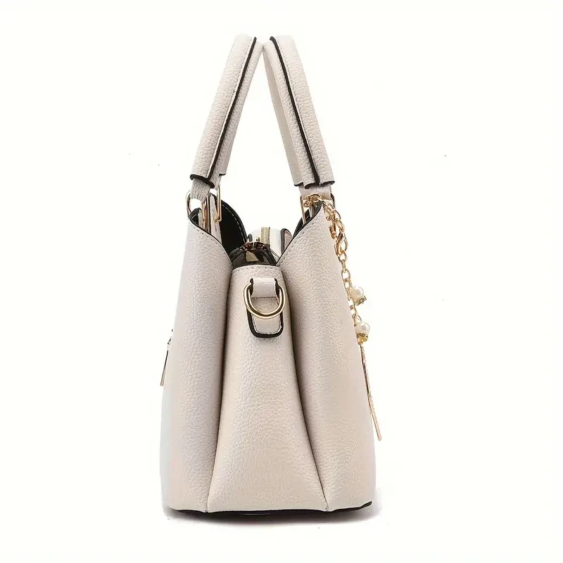 Classic Solid Color Handbag