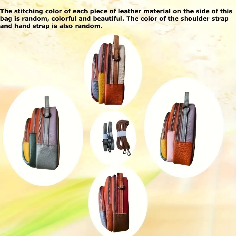 Women's Genuine Leather Mini Crossbody Cellphone Bag