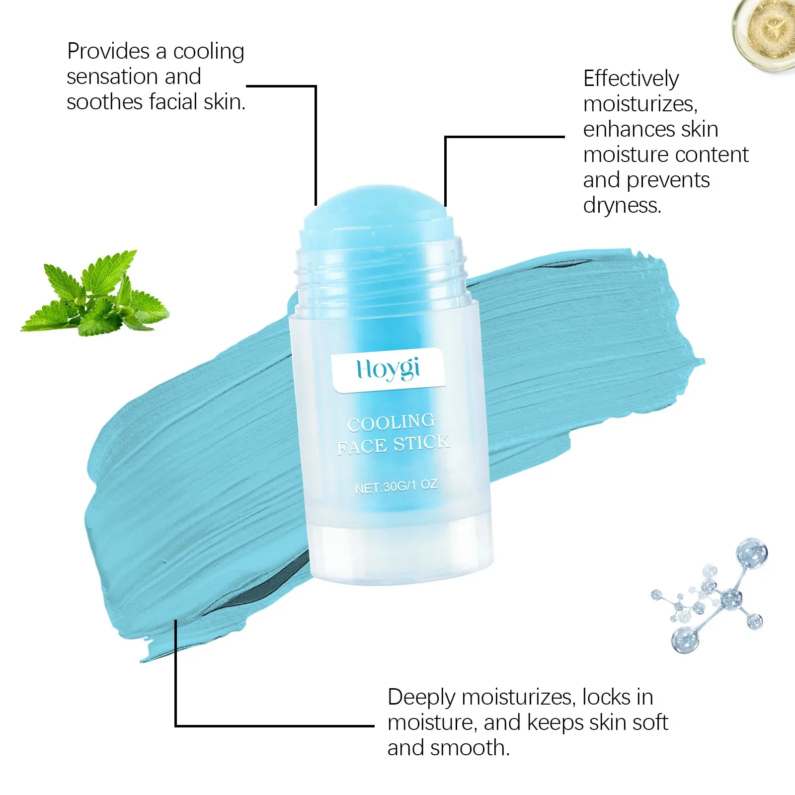 Gentle Moisturizing Cool Mask Stick for Skin Care