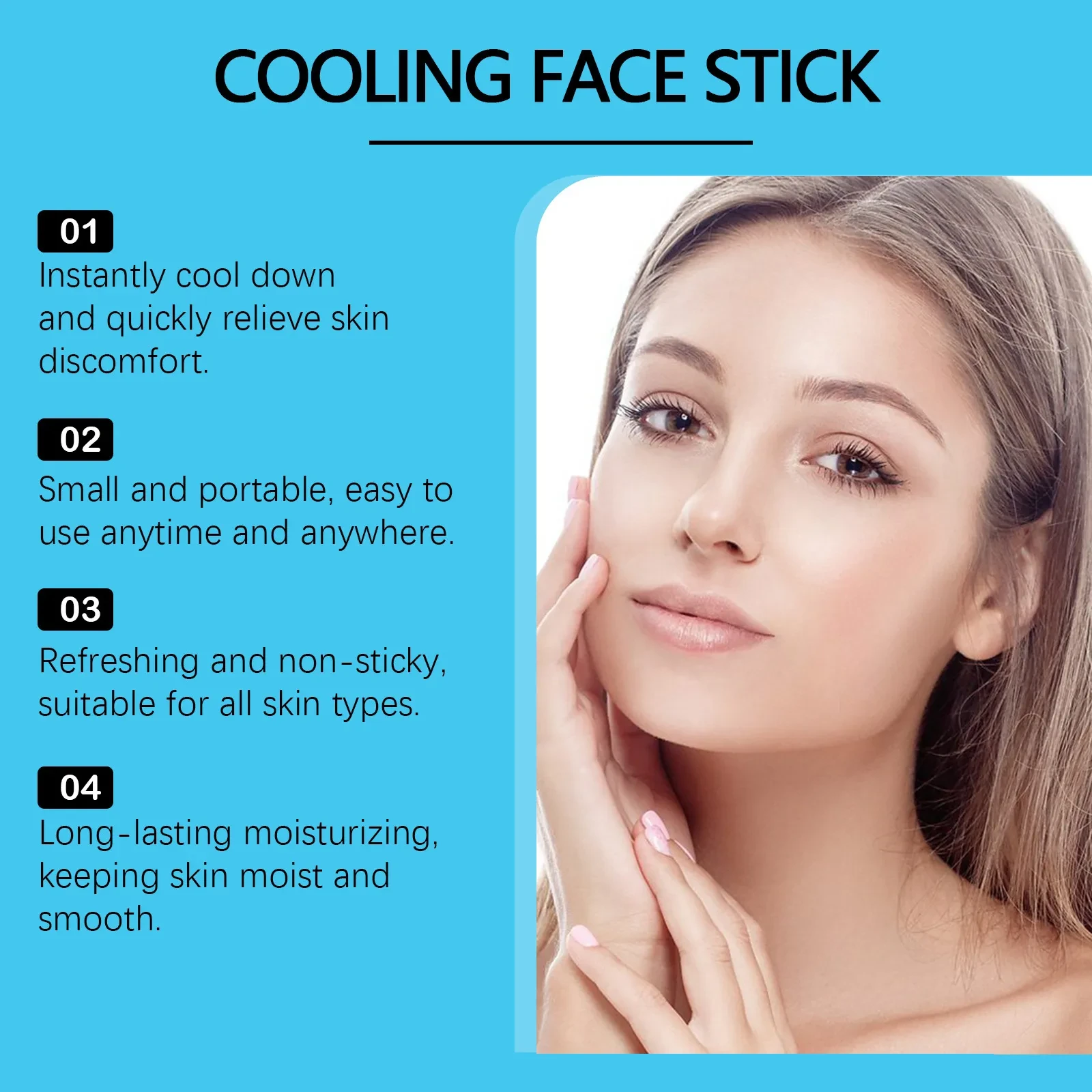 Gentle Moisturizing Cool Mask Stick for Skin Care