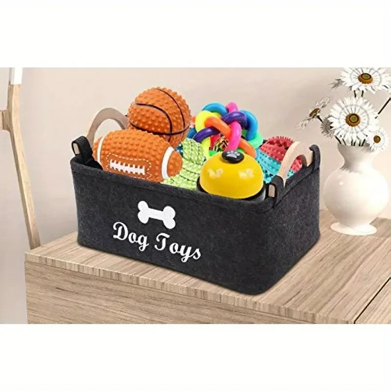 Premium Felt Pet Toy Storage Chest
