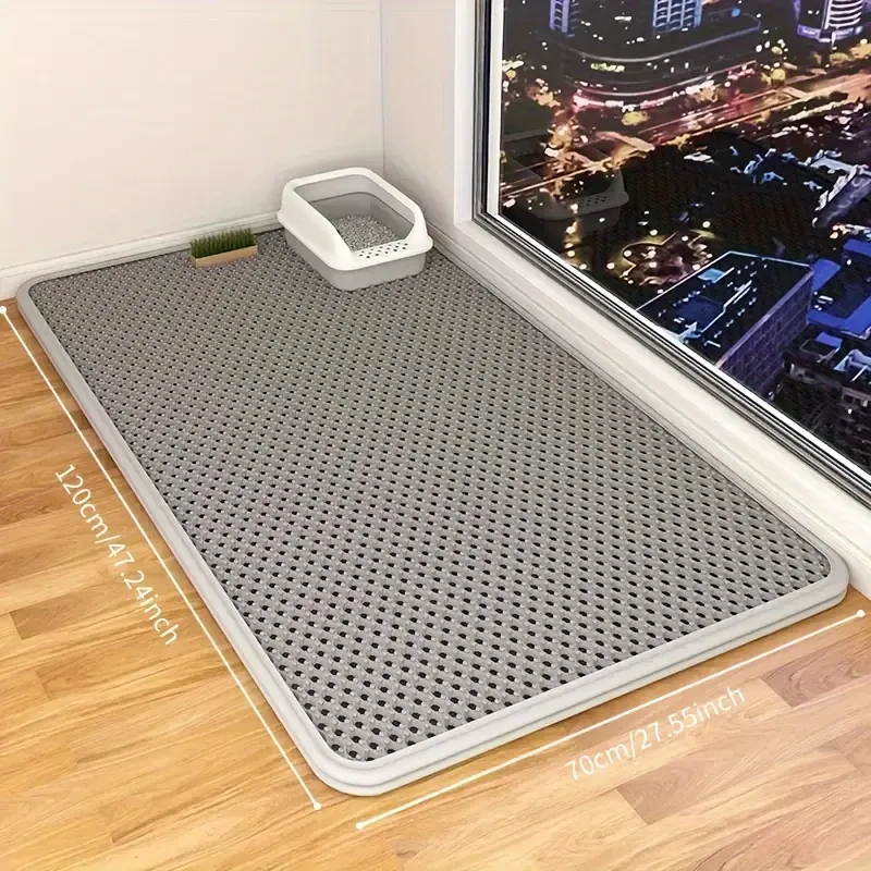 Splash-Proof Cat Litter Mat