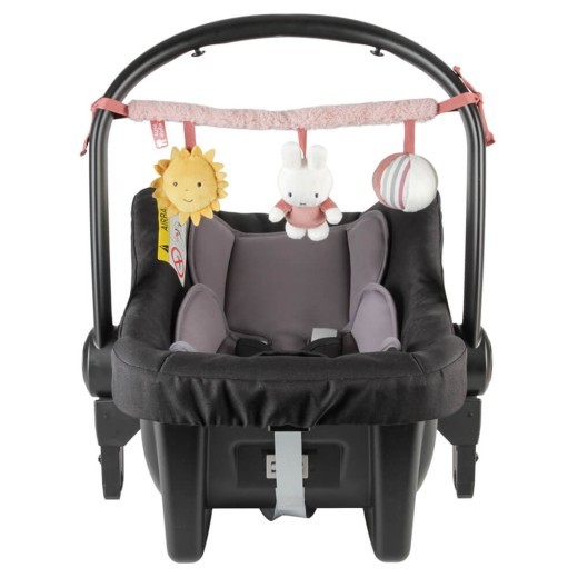 Miffy Fluffy Car Seat Toy Pink