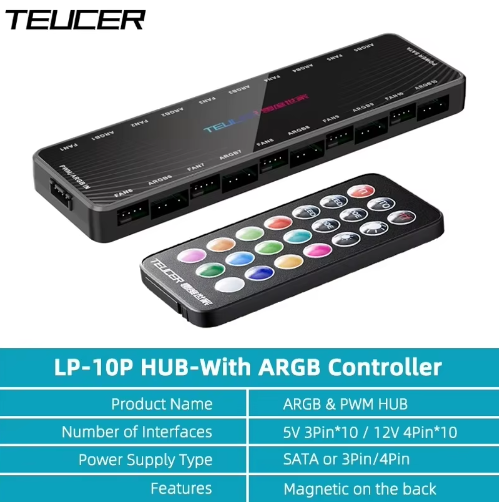 TEUCER LP-10 ARGB/PWM HUB