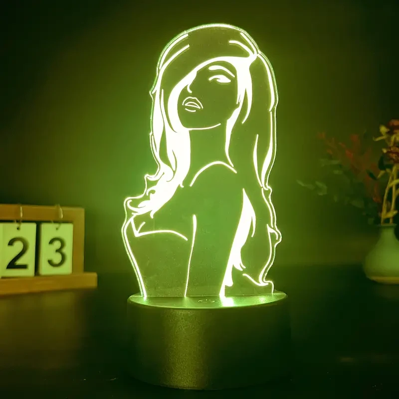 Color-Changing 3D Illusion Night Light - Touch Control