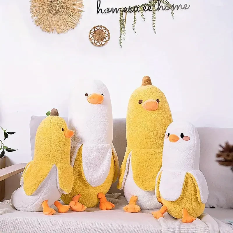 1pc Banana Duck Plush Pillow, Stuffed Animal, Cute Banana Plush Toy For Adult