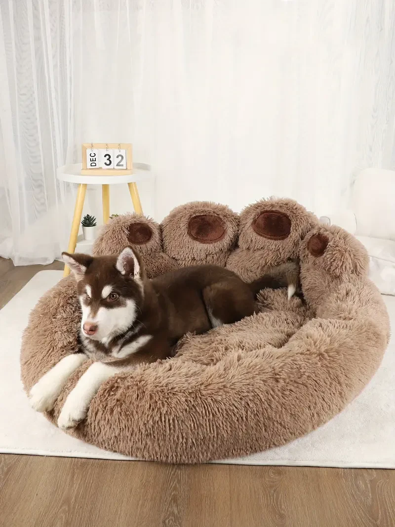Plush Winter Warm Pet Bed