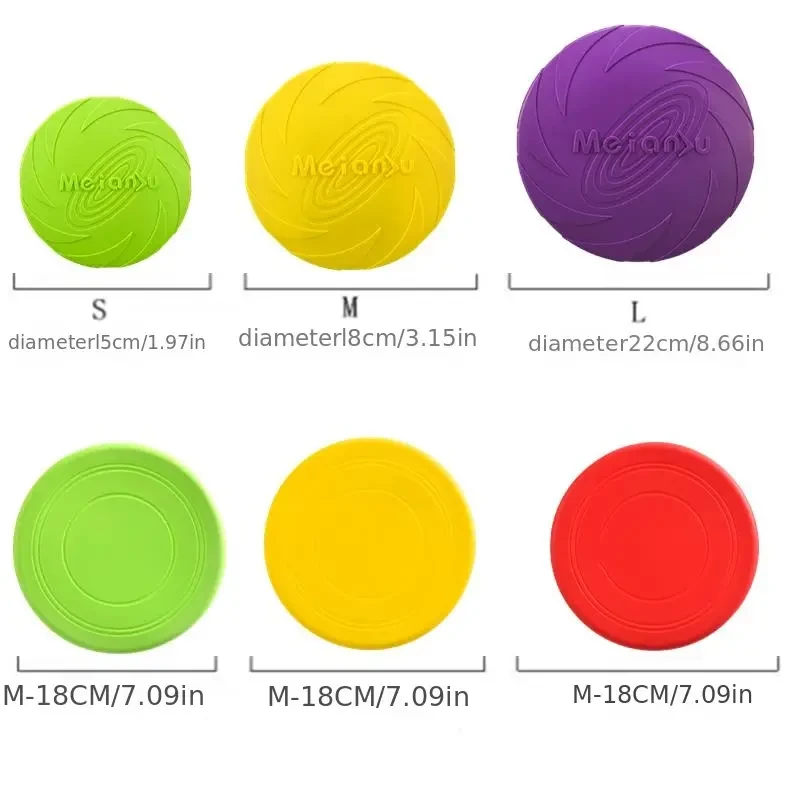 Interactive Durable Silicone Flying Disc Toy