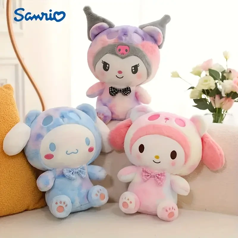 Cinnamoroll Melody Kawaii Kuromi Cartoon Women Plush Toys Cotton Soft Stuffed Doll