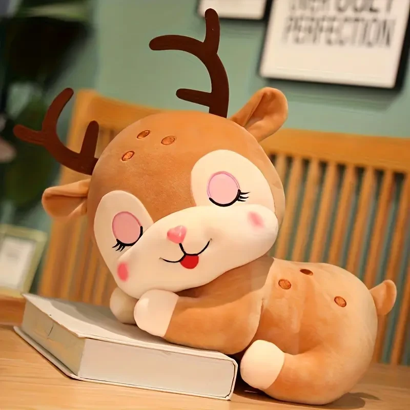 Adorable Fawn Plush Toy - Soft Polyester Stuffed Animal