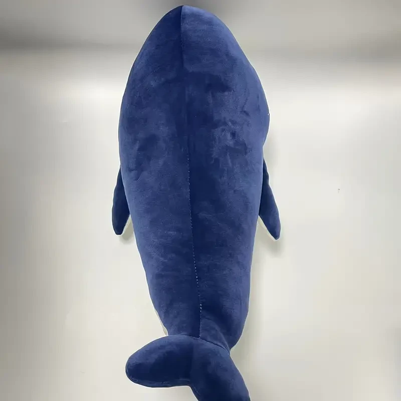 Blue Whale Plush Toy 45cm Soft Polyester Stuffed Animal for All Ages