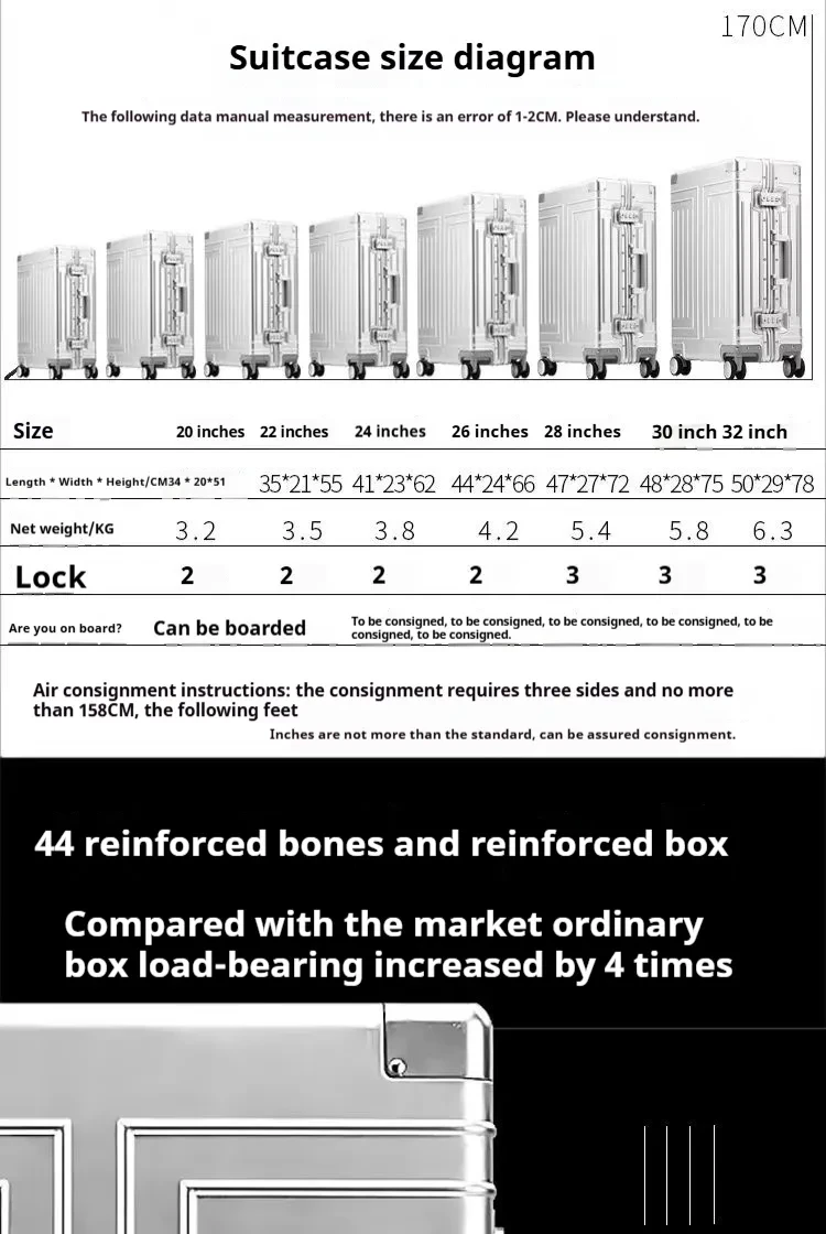 Universal Wheel Luggage Compartment