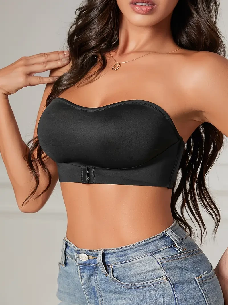 Front Buckle Strapless Bra