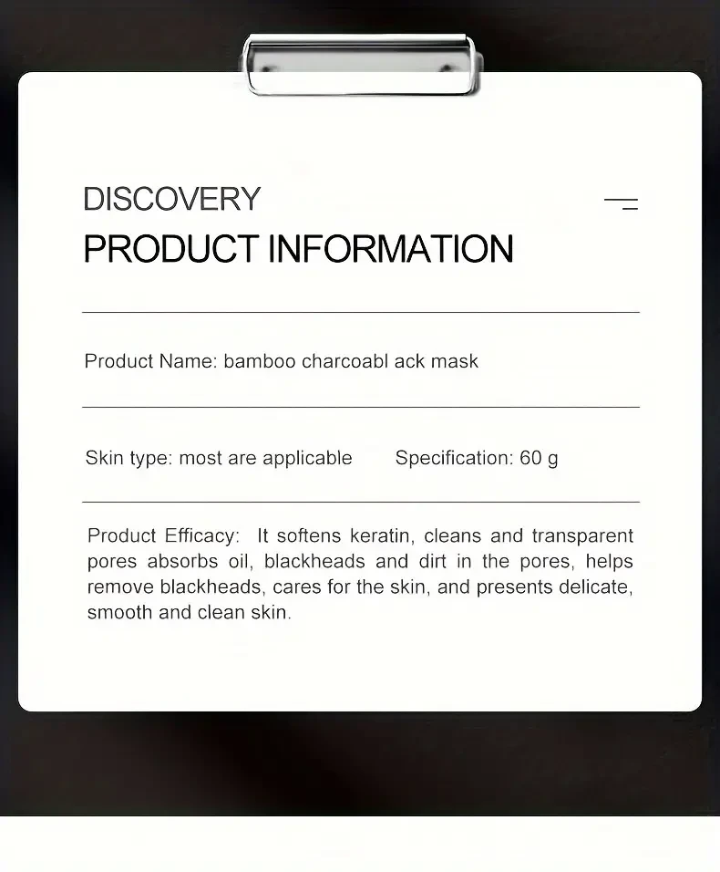 Charcoal Peel Off Cleansing Mud Mask