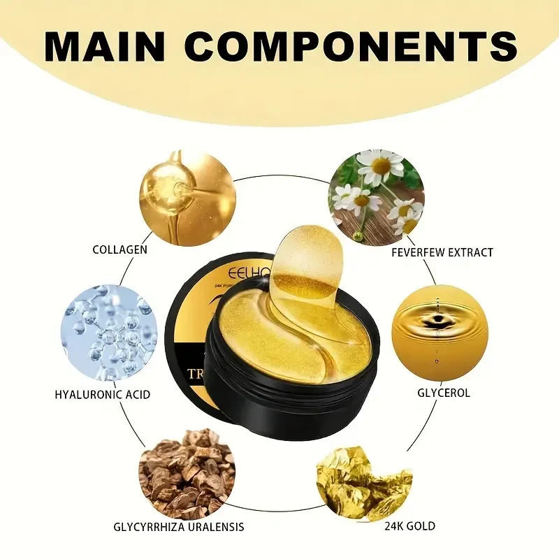 30 Pairs 24k Golden Luxury Eye Masks