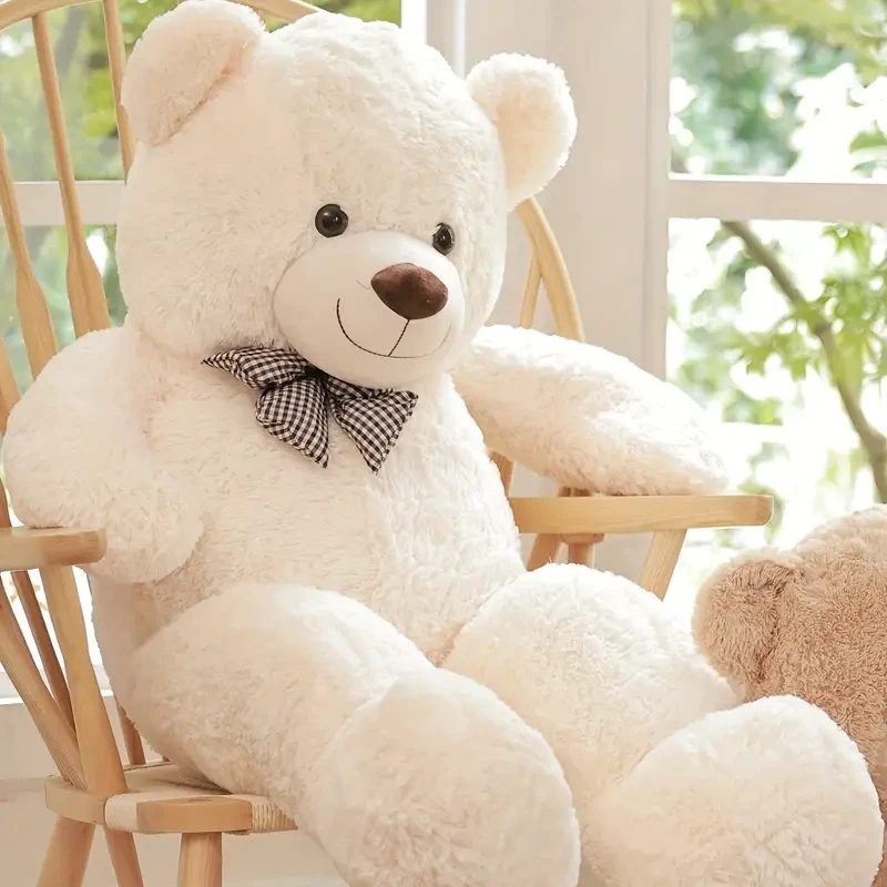 Big Teddy Bear 121.92cm Giant White Soft Stuffed Animals Cute Plush Toy